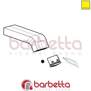 CANNA RETTANGOLARE PER MONOCOMANDO RICAMBIO CRISTINA CRIST14190P51