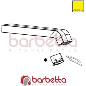 CANNA RETTANGOLARE PER MONOFORO RICAMBIO CRISTINA CRIST14453P13