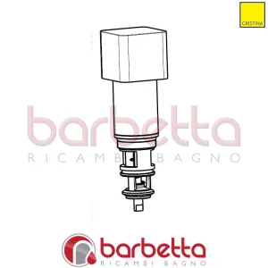INSIEME DEVIATORE BORDO VASCA QS RICAMBIO CRISTINA CRIPR20311Q51