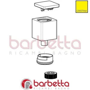 MANIGLIA TERMOSTATICA SENZA SEDE RICAMBIO CRISTINA CRIPZ16220P75