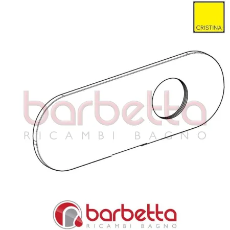 PIASTRA PER LAVABO RICAMBIO CRISTINA CRIPI14237F51
