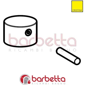 INSIEME MANIGLIA RICAMBIO CRISTINA CRIPR18133Q24