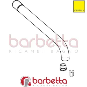 CANNA LAVABO A MURO RICAMBIO CRISTINA CRICN15157Q77