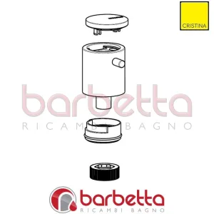 CORPO MANIGLIA RICAMBIO CRISTINA CRIPZ15471Q51