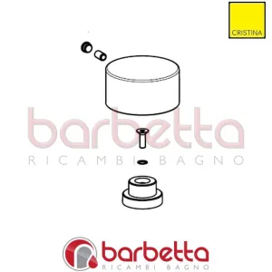 MANIGLIA D'APPOGGIO RICAMBIO CRISTINA CRIMV22030Y28