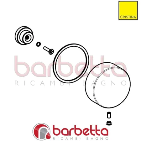 MANIGLIA RICAMBIO CRISTINA CRIMV22106F28