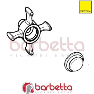 MANIGLIA RICAMBIO CRISTINA CRIPR2361Q52