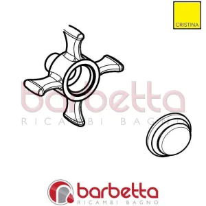 MANIGLIA RICAMBIO CRISTINA CRIPR2387Q51