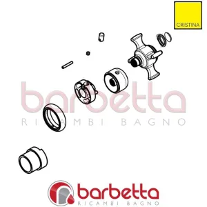 MANIGLIA PER CARTUCCIA TERMOSTATICA RICAMBIO CRISTINA CRIPR8932Q51