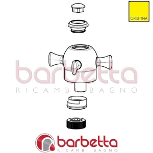 CORPO MANIGLIA RICAMBIO CRISTINA CRIMN22492Q51