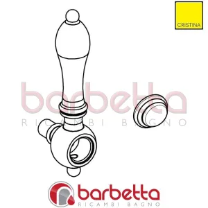 INSIEME MANIGLIA RICAMBIO CRISTINA CRIPR2394Q92