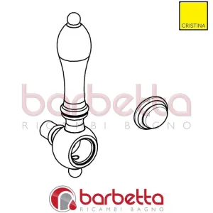 INSIEME MANIGLIA RICAMBIO CRISTINA CRIPR6519Q51