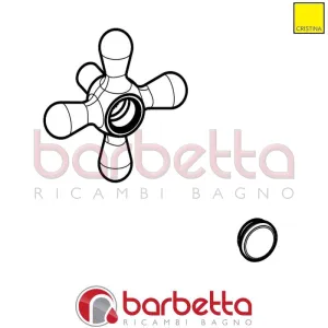 INSIEME MANIGLIA RICAMBIO CRISTINA CRIPR2396Q52