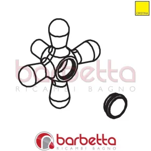 INSIEME MANIGLIA DEVIATORE RICAMBIO CRISTINA CRIPR5149Q24