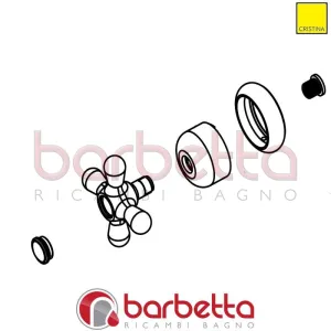 MANIGLIA PER DEVIATORE RICAMBIO CRISTINA CRIPR8348Q92