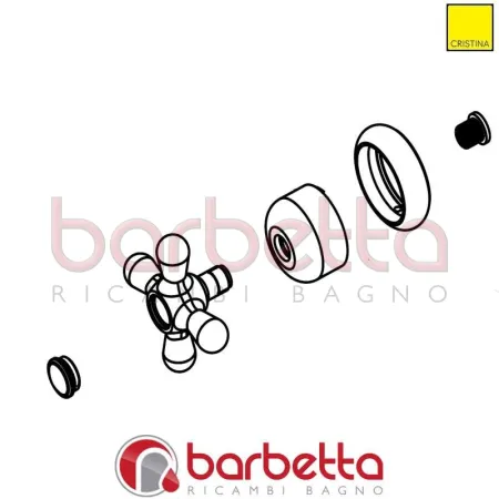 MANIGLIA PER DEVIATORE RICAMBIO CRISTINA CRIPR8348Q92