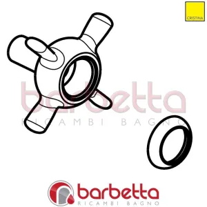 INSIEME MANIGLIA RICAMBIO CRISTINA CRIPR5806Q52