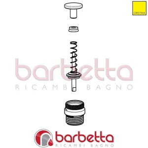 DEVIATORE COMPLETO RICAMBIO CRISTINA CRIPR11008Q51