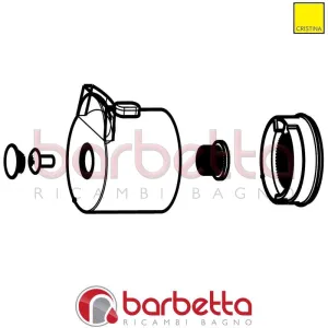 MANIGLIA PER CARTUCCIA RICAMBIO CRISTINA CRIPR18486Q51