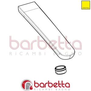 BOCCA PER LAVABO A MURO RICAMBIO CRISTINA CRIFU14555P51