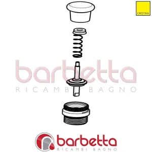 DEVIATORE COMPLETO RICAMBIO CRISTINA CRIPR21821Q51