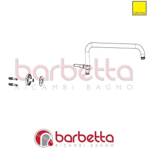 CANNA SQUADRATA GIREVOLE RICAMBIO CRISTINA CRICN15226Q13