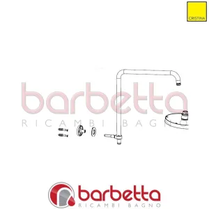 KIT ATTACCO A MURO RICAMBIO CRISTINA CRIPR18764Q77