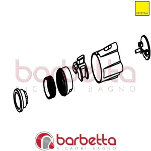 MANIGLIA RICAMBIO CRISTINA CRIPZ12422P13