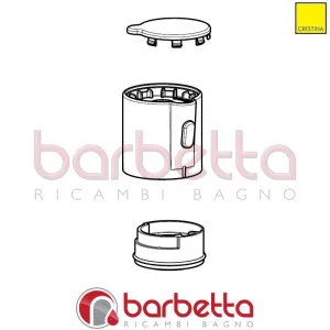 MANIGLIA PER TERMOSTATICO RICAMBIO CRISTINA CRIPP20653P51