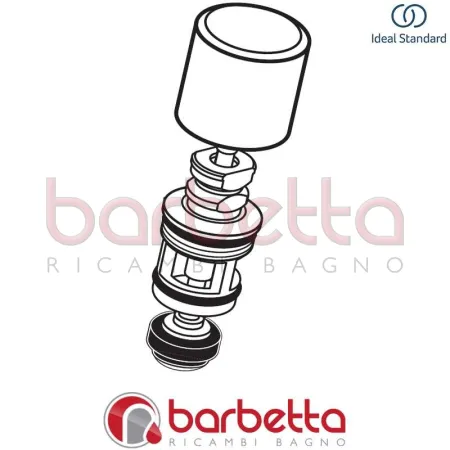 POMOLO DEVIATORE RICAMBIO IDEAL STANDARD A960127AA