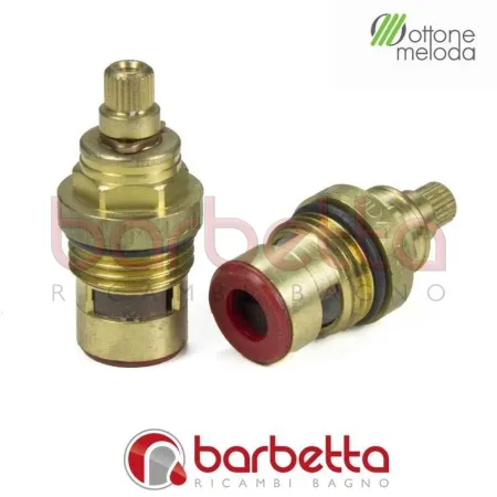 VITONE A DISCO CERAMICO 1/2" GIRO 90° SINISTRO OTTONE MELODA G010S
