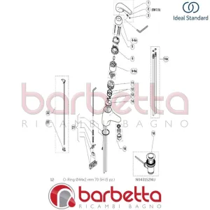 O-RING RICAMBIO IDEAL STANDARD N043152NU