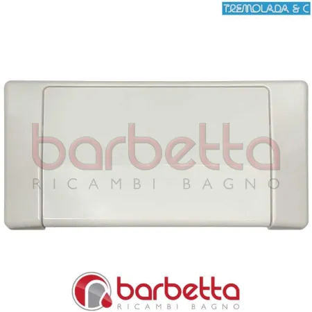 PLACCA BIANCA PER CASSETTA DI SCARICO VECCHI MODELLI RICAMBIO TREMOLADA 6010B