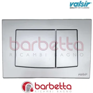 PLACCA ABS MECCANICA DOPPIO SCARICO 245X165 CROMO SATINATO VALSIR VS0872537