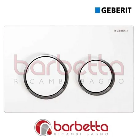 PLACCA RICAMBIO GEBERIT OMEGA 20 DOPPIO TASTO BIANCO/CROMO 115.085.KJ.1