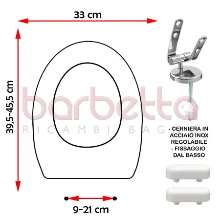 SEDILE COPRIWATER COMPATIBILE SIMAS ARCADE BIANCO