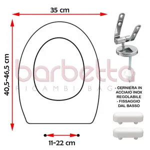SEDILE COPRIWATER COMPATIBILE INCEA SUPRA BIANCO