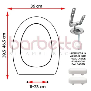 SEDILE COPRIWATER COMPATIBILE SIMAS BLARRIZ BIANCO