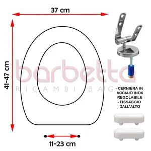 SEDILE COPRIWATER COMPATIBILE GLOBO 4ALL BIANCO