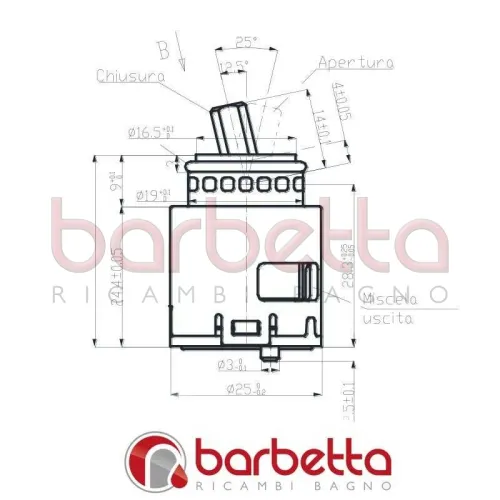 CARTUCCIA RICAMBIO KEROX K25OPM