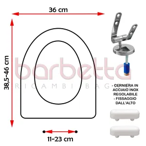 SEDILE COPRIWATER COMPATIBILE RAK MOON BIANCO