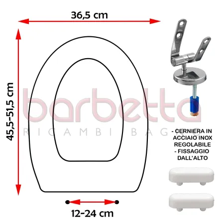 SEDILE COPRIWATER COMPATIBILE HIDRA LOFT SOSPESO BIANCO