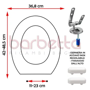 SEDILE COPRIWATER COMPATIBILE KERASAN BIT BIANCO