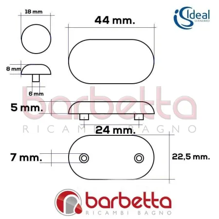 PARACOLPI GOMMINI COPRIWATER IDEAL STANDARD T207201