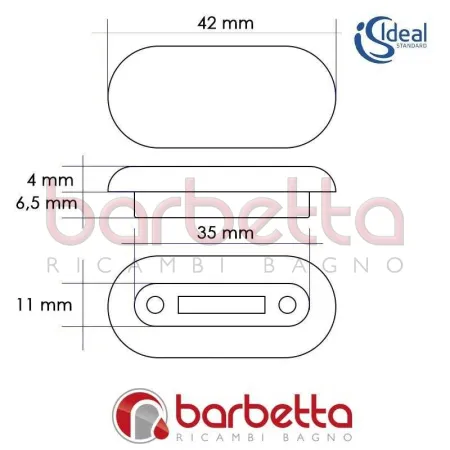 PARACOLPI GOMMINI COPRIWATER IDEAL STANDARD T217801