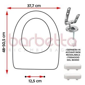 SEDILE COPRIWATER COMPATIBILE GALVIT DALI' NUOVO BIANCO
