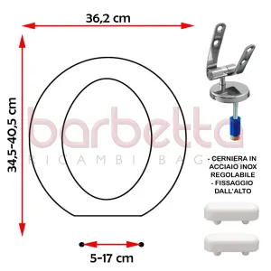 SEDILE COPRIWATER COMPATIBILE IDEAL STANDARD SMALL BIANCO