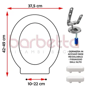 SEDILE COPRIWATER COMPATIBILE CESAME MID BIANCO