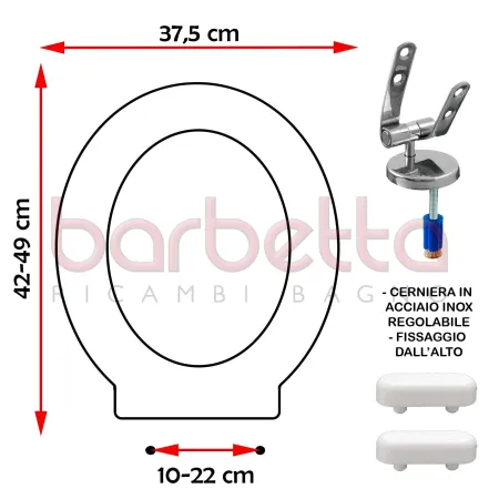 SEDILE COPRIWATER COMPATIBILE CESAME MID BIANCO