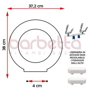 SEDILE COPRIWATER COMPATIBILE HATRIA SPEA YOU & ME BIANCO
